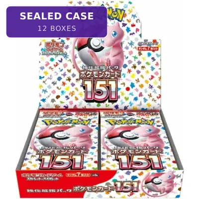 SV2a Pokemon Card 151 Sealed Case (12 boxes) Japanese Pokemon Card